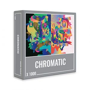 Cloudberries Chromatic - Puzzle 1000 pièces coloré pour Les Adultes avec Un Design psychédélique