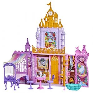 Hasbro Disney Princess Fold 'n Go Château de fête Pliable pour poupées Tendance, Meubles et Accessoires, Jouet pour Filles à partir de 3 Ans