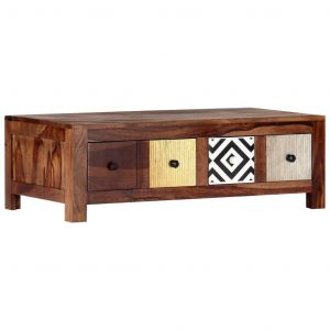 Image de VidaXL Table basse 90 x 50 x 30 cm Bois de Sesham massif