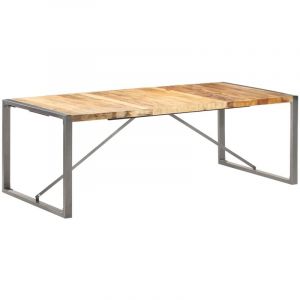 Image de VidaXL Table à dîner 220x100x75 cm Bois de manguier massif brut