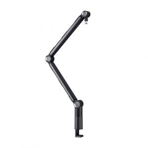 Cherry XTRFY Ngale Boom Arm Bras de microphone, fabrication en aluminium de haute qualité, encombrement minimal, gestion pratique des câbles, construction flexible, noir