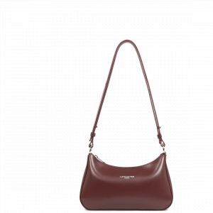 Sac trotteur bordeaux en cuir
