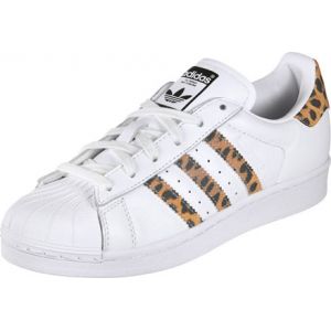 Image de Adidas Superstar Blanche Et Léopard Baskets/Tennis Femme