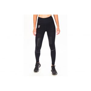 Compressport Winter Trail Under Control Collants longs Femme, noir S Pantalons running hiver