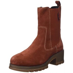 Kickers Boots Cuir Kick Happy Orange - Couleur Orange - Taille 41