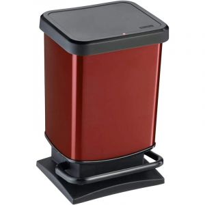 Rotho Paso Poubelle à pédale Rouge 20 l
