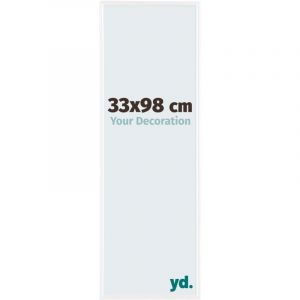 Yd. - Cadre photo 33x98 - Blanc Brillant - Plastique - Evry