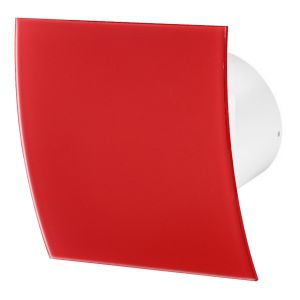 Awenta 100mm Standard Hotte Ventilateur Verre Rouge Mat Panneau Avant Escudo Mur Plafond Ventilation