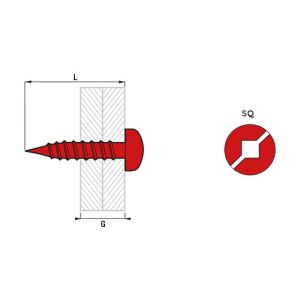 Scell-it Boîte 500 Vis acier tôle FCQ - 3.9 x 13 mm - SQ2 - FCQ39013