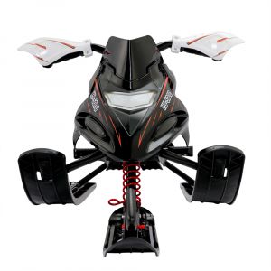 Deuba Luge KJ-5000 à direction pour enfants 2 freins 3 niveaux course traineau bobsleigh