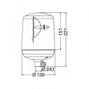 Image de Hella Gyrophare KL 7000 R 12V