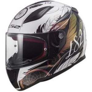 Ls2 Casques intégraux Rapid II Boho White Black Pink FF353