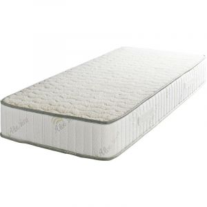 Super Deluxe Matelas 160x190 Ferme Mousse Poli Lattex Ind&eacute;formable Face Laine Merinos 100% Tissu &agrave; l'Alo&eacute; Vera 23 cm King of Dreams
