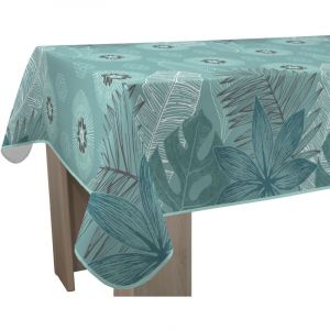 Le Linge De Jules - Nappe Anti-taches Celadon - Carr&eacute;e 150 x 150 cm