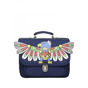 Caramel et Cie Cartable Mini Totem 32 cm Bleu