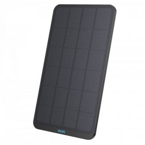 Lifebox Panneau solaire noir Vacos pour cam&eacute;ras ext&eacute;rieures
