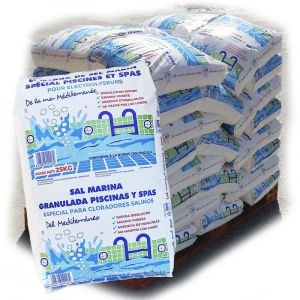 Llofer - Palette de 40 sacs de 25KG sel fin spécial piscine dissolution rapide norme 16401 conforme norme européenne