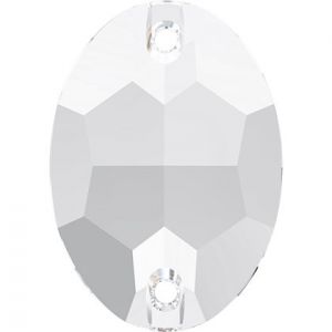 Pierre &agrave; coudre ovale 3210 - 16 mm - Crystal