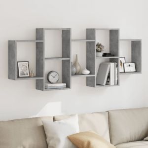 VidaXL Étagère murale gris béton 159x18x65 cm bois d'ingénierie