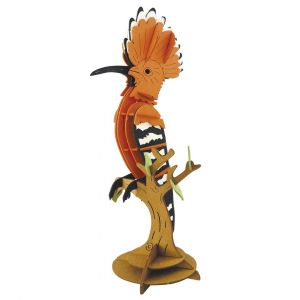 Fridolin Maquette 3d En Papier Huppe Fasciée