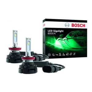 Image de Bosch ?H8 / H11 / H16 - LED Gigalight - lampe de phare auto - 12V 30W - blanc froid 6000K - Lot de 2 lampes