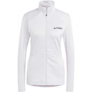 Adidas TERREX MT Veste en polaire à fermeture éclair Femme, argent M Vestes en polaire