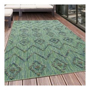 Allotapis Tapis ethnique intérieur et extérieur Mars Vert 240x340 - Vert