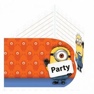Amscan 6 invitations et enveloppes Les Minions