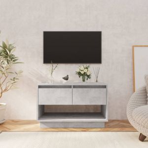 VidaXL Meuble TV Gris béton 70x41x44 cm Aggloméré