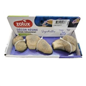 Zolux Décoration d'aquarium rochers Seychelles (x3)