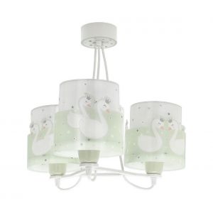 Dalber 61717H - Lustre pour enfant SWEET LOVE 3xE27/60W/230V vert