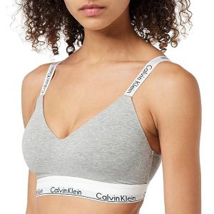 Calvin Klein Soutien-Gorge Brassière Femme Light Lined Moulée, Gris (Grey Heather), XS