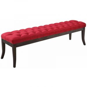 CLP Banc Ramses tissu antique sombre rouge 150 cm
