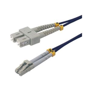 Image de MCL Samar FJOM4/SCLC-1M - Cable jarretiere fibre optique OM4 duplex multimode 50/125 SC / LC 1 m