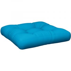 VidaXL Coussin De Palette Bleu Clair 58x58x10 Cm Tissu
