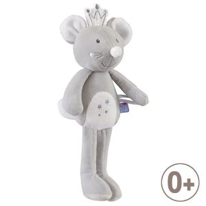 Sucre d'Orge Souris Blanche Grise Couronne Argent Doudou Etoile 29cm Doumou