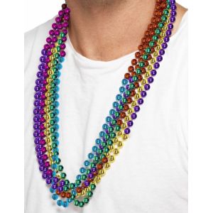 6 Colliers Multicolores Adulte,