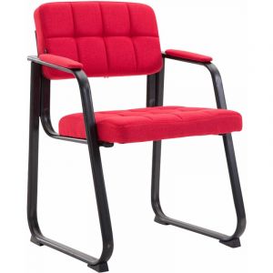 Chaise Visiteur Canada B tissu, Rouge