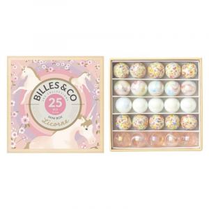 Coffret de 25 billes Licorne Billes & Co
