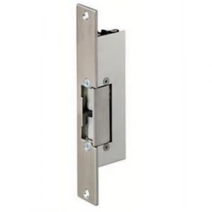 Gache electrique a encastrer 24V reversible 107 mm electro inverse et micro contact Beugnot 500