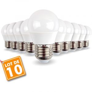 Eclairage design Lot de 10 ampoules E27 Mini Globe 5.5W 470 lumens | blanc-neutre-4000k