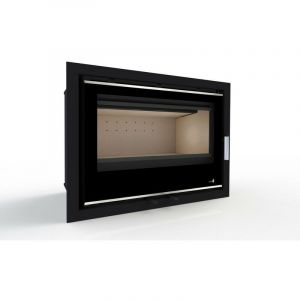 Image de Termofoc INSERT, pack PORTIMAO-C-795-S, ventilation, cadre 4 côtés verre, 8Kw, rendement 79%