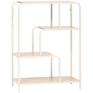 Console curvy 2 étagères bois clair - 5five