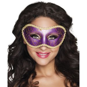 Masque loup Vénitien - Violet