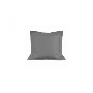 Soleil d'Ocre Taie d'oreiller en coton 63x63 cm PERCALE gris, par
