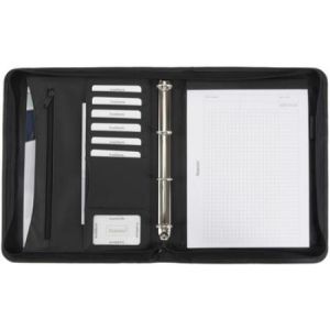 Alassio 30060 - Serviette classeur Office Set, noir, incl. calculatrice, répertoire, bloc-notes