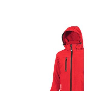 U-Power Veste de travail Soft Shell respirante et déperlante - METROPOLIS Red Magma - DW024RM - taille: 4XL - Rouge
