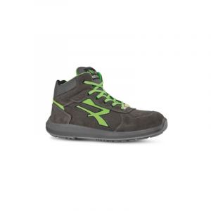 Chaussures de s&eacute;curit&eacute; hautes ARIES S3 SRC ESD - Gris - Vert - RED UP RU10134 - U-Power - Gris - Vert - 39 - taille: 39