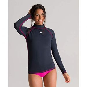 Image de Arena Rash LS UV Vest Women, ash grey XL T-shirts anti-UV & rashguards