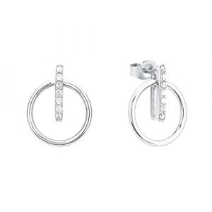 Amor Clous d'oreille Boucles d'oreilles, avec Zirconia synth., 1,1 cm, Argent, Livré dans une Boîte Cadeau de Bijoux, 2026204